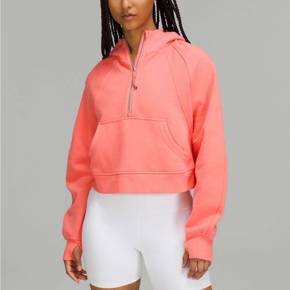 Lululemon Scuba Oversized Half-Zip Hoodie Lip Gloss Size M/L - Picture 8 of 10